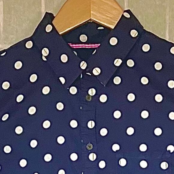 Polka Dots Button Down Shirt - Picture 3 of 8